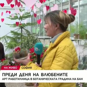 Снимка: Арт работилница в Ботаническата градина на БАН