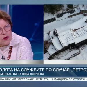 Снимка: Ролята на службите по случая "Петрохан": Коментар на Татяна Дончева
