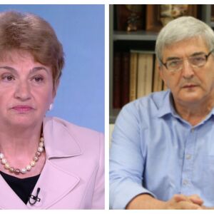 Снимка: Меглена Плугчиева и проф. Александър Кьосев са гости в "Лице в лице"