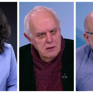 Снимка: Ваня Григорова, Андрей Райчев и Христо Панчугов са гости в "Лице в лице"