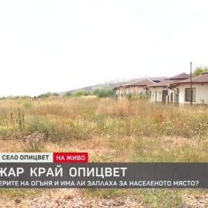 Снимка: Нов пожар край Опицвет