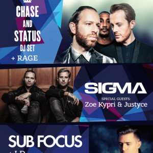 Снимка: Кой печели двойна покана за концерта на Chase & Status, Sigma и Sub Focus