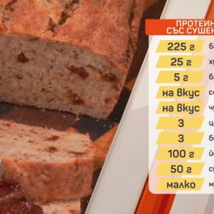 Снимка: Протеинов хляб със сушени домати