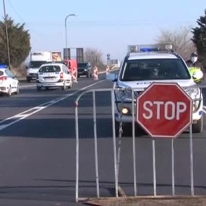Снимка: На изхода в Благоевград в посока София контролът е сериозен