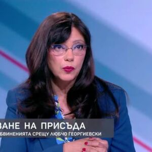 Снимка: Журналистът Милена Милотинова за процесa срещу Любчо Георгиевски