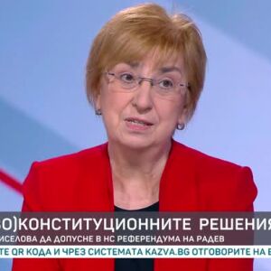 Снимка: (Противо)конституционните решения: За отказа на Киселова да допусне в НС референдума...