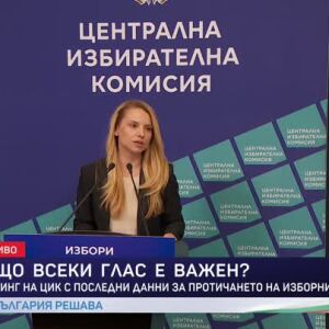 Снимка: Брифинг на ЦИК с последни данни за протичането на изборния ден