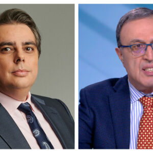 Снимка: Асен Василев и Петър Стоянов - гости в "Лице в лице"