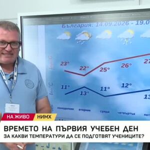 Снимка: Ще вали ли на 15-и септември?