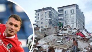 Футболист скочи от втория етаж, за да се спаси от земетресението