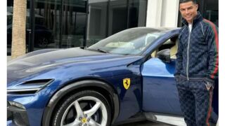 Звяр за €450 000: Кристиано се фука с ново Ферари