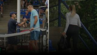 Семеен скандал заради COVID сложи края на тенис мач (ВИДЕО)