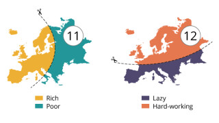 20 карти на Европа според стереотипите на живот