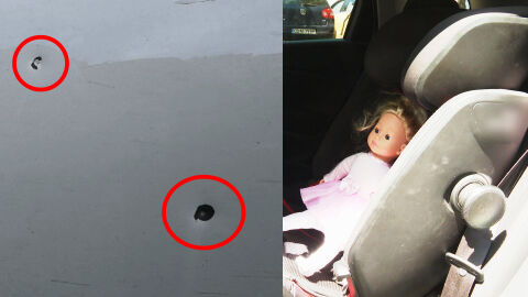 Снимка: „Отзад е детското столче на дъщеря ми“: Стреляха по автомобил в „Люлин“