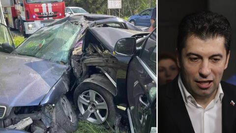 Снимка: Официално: Автомобилът на Кирил Петков и НСО е летял с над 140 км/ч преди катастрофата, при която загина човек