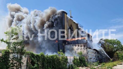 Снимка: Пожар в магазин във Варна (СНИМКИ)