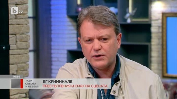 Снимка: Актьорът Георги Стайков разказва за ролята си на детектив в криминална комедия