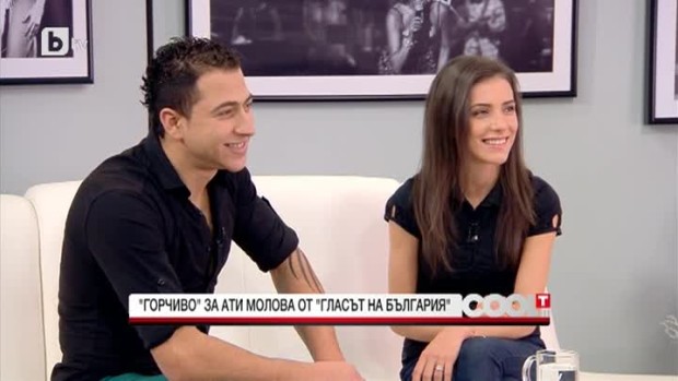 Снимка: Ати Молова от Гласът на България за предложението за брак на сцената