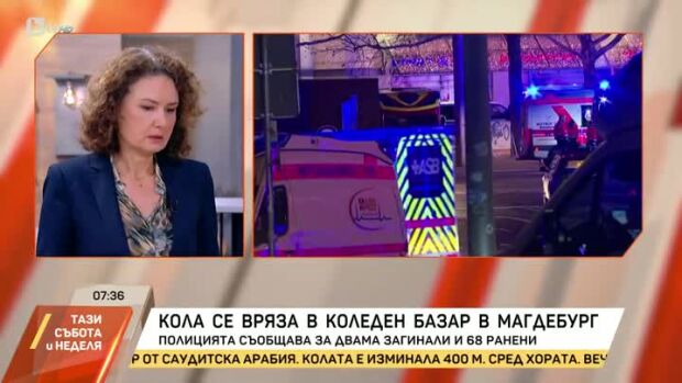Снимка: Кола се вряза в коледен базар в Магдебург