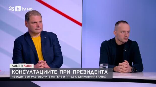 Снимка: Консултациите при президента: Изводите от разговорите на ГЕРБ и ПП-ДБ с държавния...