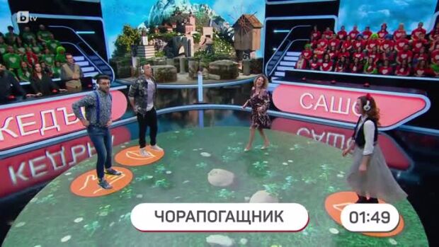 Снимка: "Щурец в ухото" с Галена, Азис, Камен Алипиев, Весела Бабинова, Филип Буков и Александър...