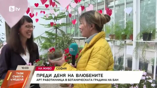Снимка: Арт работилница в Ботаническата градина на БАН