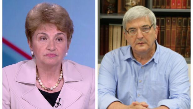 Снимка: Меглена Плугчиева и проф. Александър Кьосев са гости в "Лице в лице"