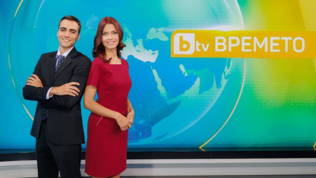 Снимка: Двама млади таланти се присъединяват към екипа от метеоролози в bTV Новините