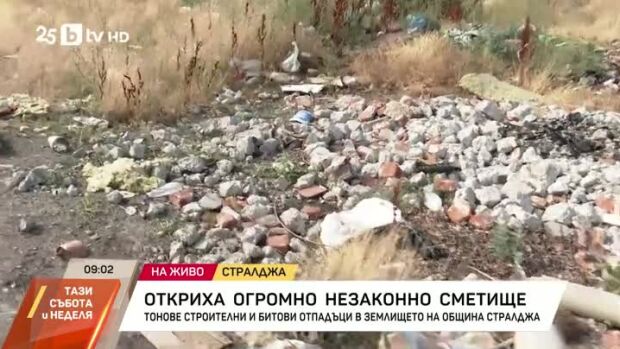 Снимка: Откриха огромно незаконно сметище