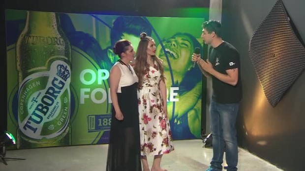 Снимка: С Яна и Кристина от Tuborg stage