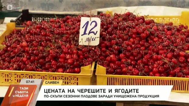 Снимка: Цената на черешите и ягодите
