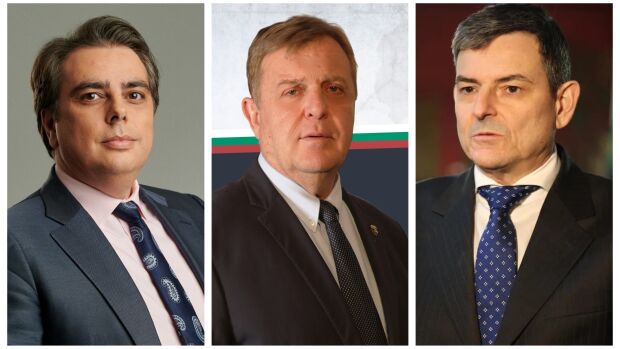 Снимка: Асен Василев, Красимир Каракачанов и доц. Наум Кайчев са гости в "Лице в лице"