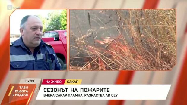 Снимка: Овладян ли е пожарът в Сакар?