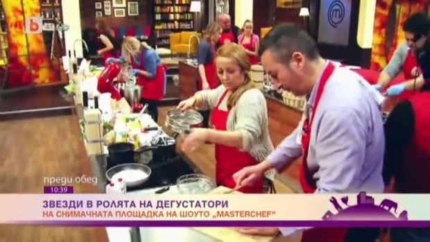 Снимка: Звездите от хитовите сериали на bTV в ролята на дегустатори в ""MasterChef"