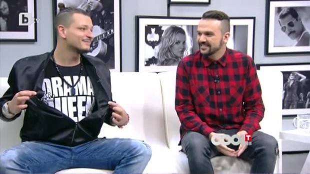 Снимка: Графа и DJ BORCHE преди концерта в "Арена Армеец"