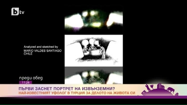 Снимка: Най-известният уфолог на Турция – Хактан Акдуган за първия заснет портрет на извънземни