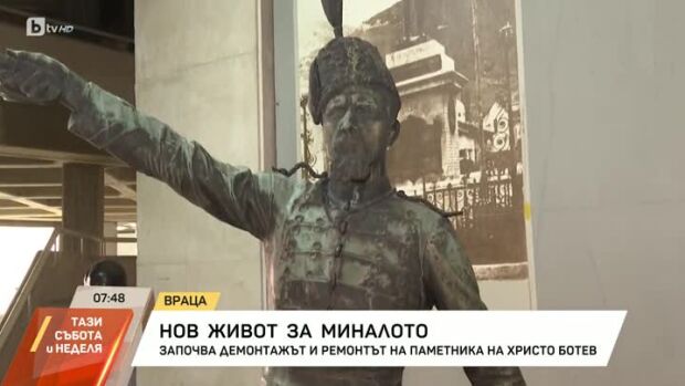 Снимка: Започва демонтаж и ремонт на паметника на Христо Ботев