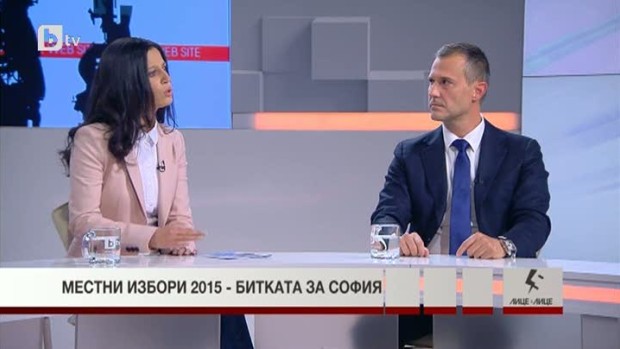 Снимка: Местни избори 2015: Дебат между Мария Календерска и Андрей Георгиев