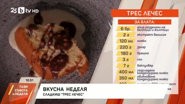Снимка: Сладкиш "Трес лечес"