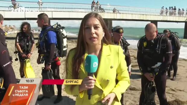 Снимка: Водолази от цялата страна се събраха за почистване на морското дъно в Бургас