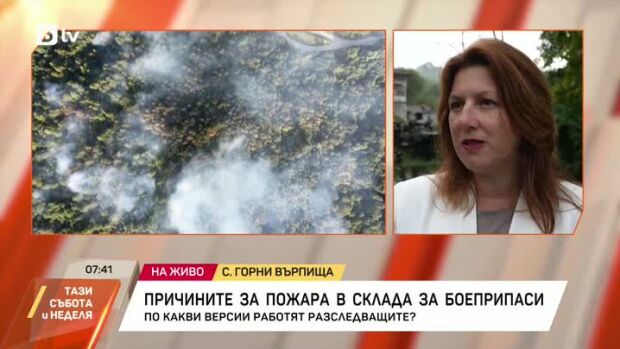 Снимка: По какви версии работят разследващите на пожара в склада за боеприпаси?