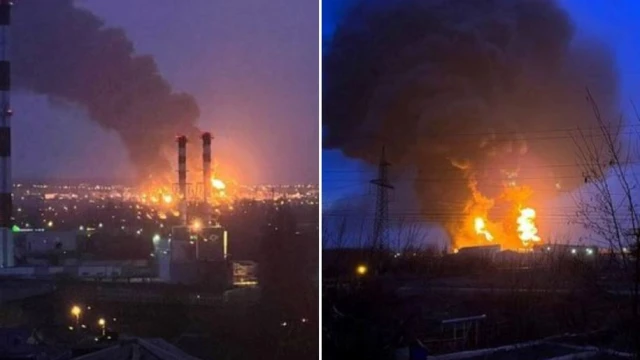 Два хеликоптера на украинските военновъздушни сили поразиха днес петролен резервоар