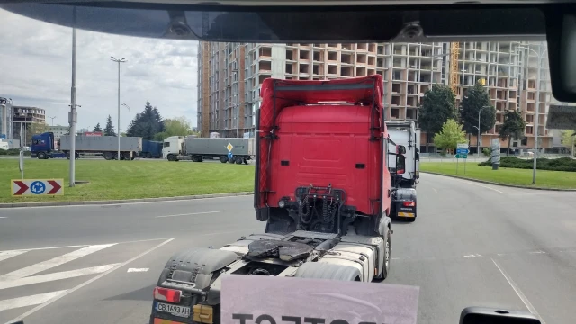 Национален протест на превозвачите в Бургас