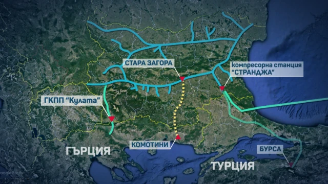 България получава от Русия над 3 млрд кубически метра природен