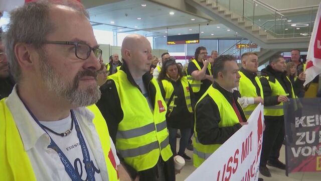 Стачка спря полетите на летище Берлин Бранденбург От аерогарата съобщиха че