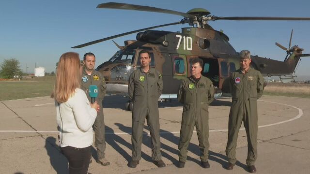 Хеликоптер от авиобаза Крумово извърши спешно транспортиране от Враца до