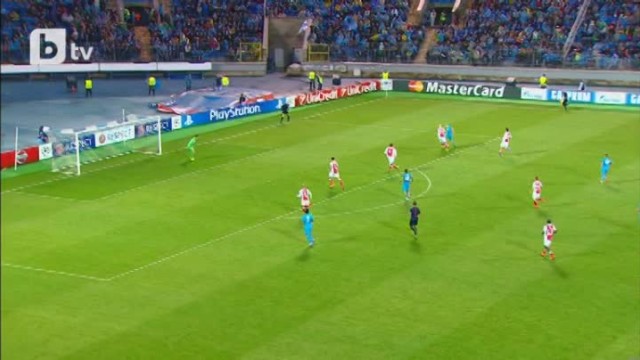 Вижте втория гол на Зенит (Ст. Петербург) срещу Стандард Лиеж 2:0 (ВИДЕО)