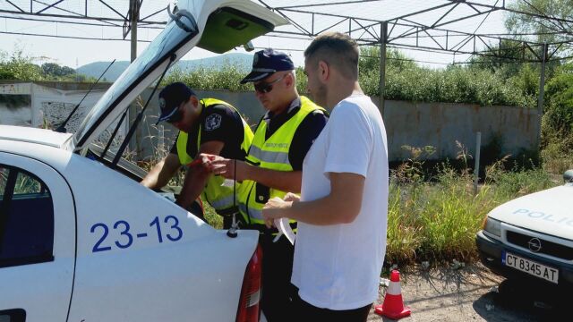 Полицейска операция по пътищата в Старозагорско В района на село