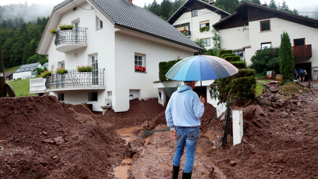 Поройни дъждове предизвикаха наводнения и нанесоха щети в Централна Европа В