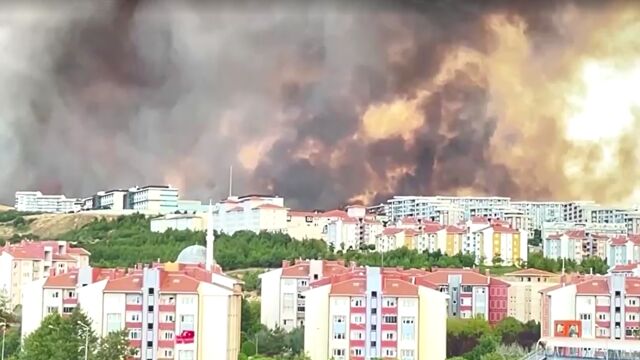 Големи горски пожари и в Турция в района на Чанаккале Властите